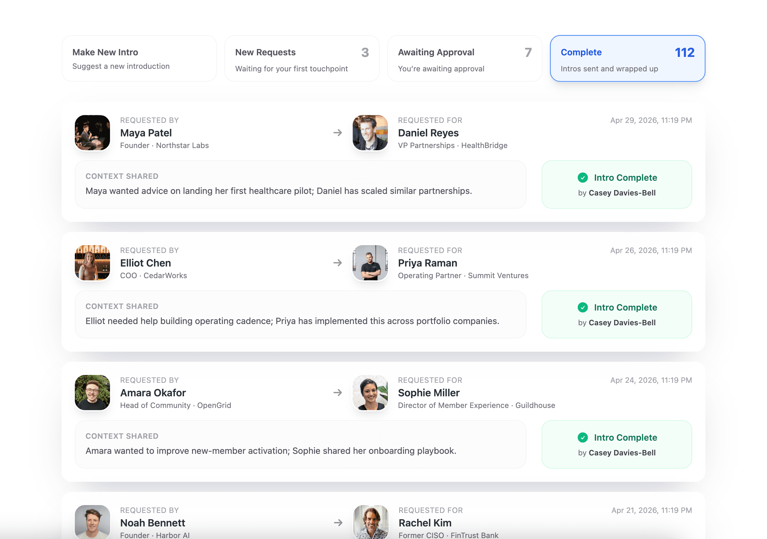 Personalized Intros product preview
