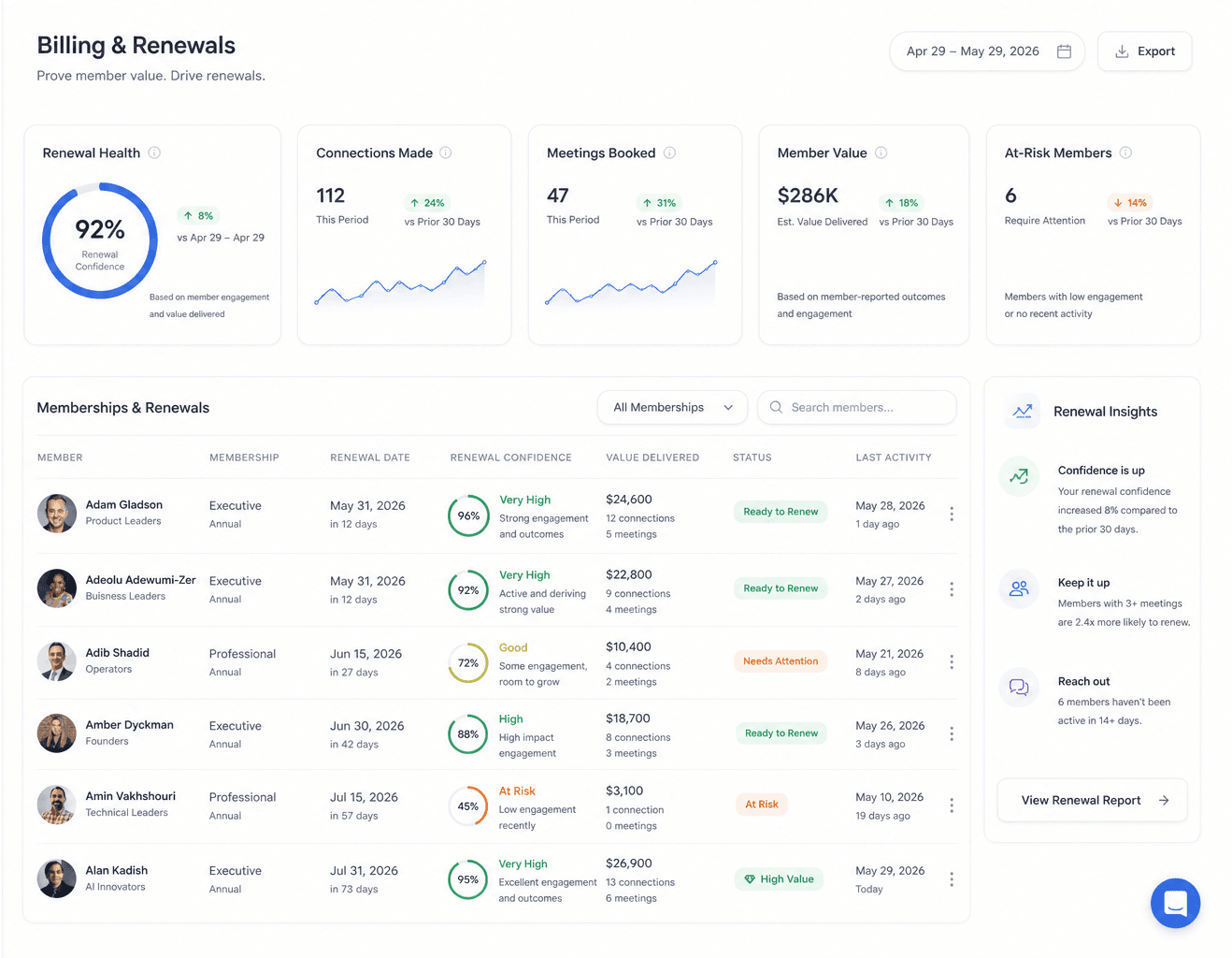 Billing & Renewals product preview
